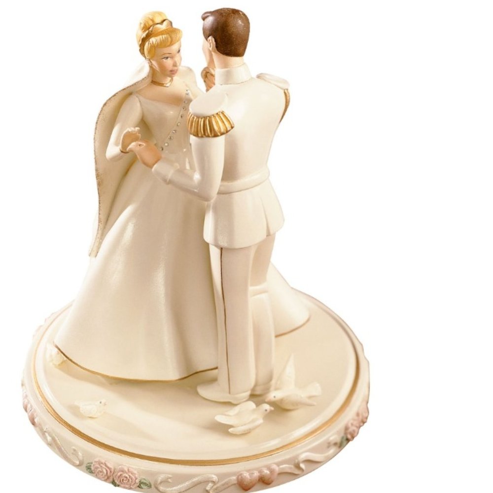 LENOX Disney CINDERELLA WEDDING CAKE TOPPER Prince Charming - NEW in BOX